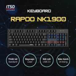 Bàn phím có dây Rapoo NK1900 chính hãng