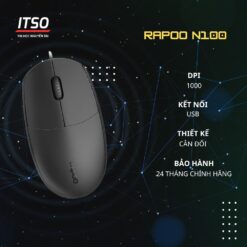 Chuột Quang Rapoo N100 Chính Hãng - Bảo Hành 24 Tháng 2 Chuột Rapoo N100