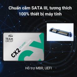 Ổ cứng SSD TeamGroup CX2 256GB SATA 3 chính hãng