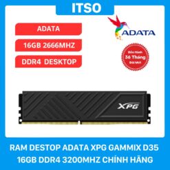 Ram Desktop Adata XPG Gammix D35 Black 16GB DDR4 3200Mhz Chính Hãng