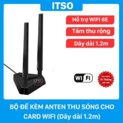 Bộ anten kèm đế dành cho card WIFI Bluetooth - Dây 1.2m
