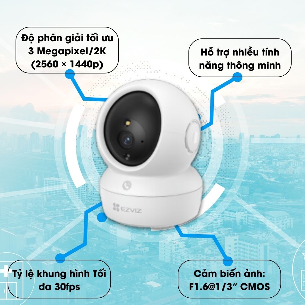 Camera Wifi Ezviz 3.0mp C6N Pro 2K 9 Camera Wifi Ezviz 3.0mp C6N Pro 2K