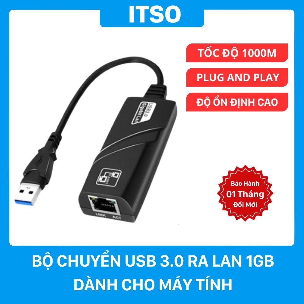 Cáp USB 3.0 ra LAN 1GB Dành Cho Máy Tính 7 Cáp USB 3.0 ra LAN 1GB