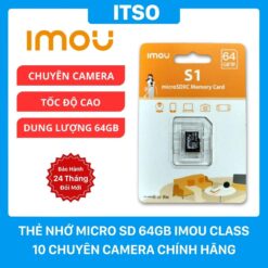 Thẻ Nhớ MicroSD 64GB Imou Class10 chuyên Camera chính hãng