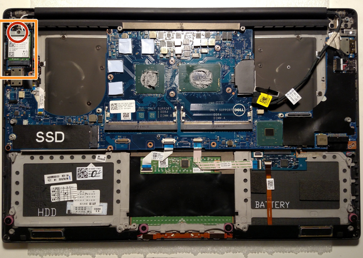 Thay card WIFI cho laptop Dell Precision 5530