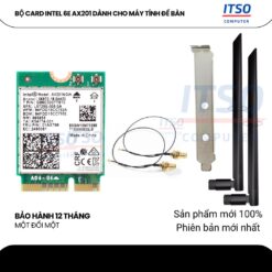 BỘ CARD WIFI 6E INTEL AX201 DÀNH CHO MÁY TÍNH ĐỂ BÀN