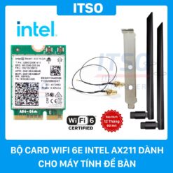 Bộ Card Wifi AX211 6E Intel M2 Dành Cho Máy Tính Để Bàn
