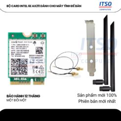 BỘ CARD WIFI 6E INTEL AX211 DÀNH CHO MÁY TÍNH ĐỂ BÀN