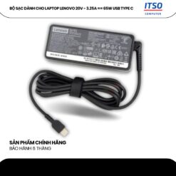 Bộ sạc dành cho laptop Lenovo 20V - 3.25A == 65W USB Type C