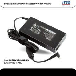 Bộ sạc dành cho laptop MSI 19.5V - 6.15A == 120W