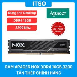 Ram Apacer NOX DDR4 16GB 3200 Tản Thép Chính Hãng