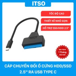 Cáp Chuyển Đổi Ổ Cứng HDD/SSD 2.5" Ra USB Type C