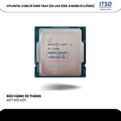 Bộ xử lý CPU Intel Core I5-11400 Tray (2.6GHz turbo up to 4.4Ghz, 6 nhân 12 luồng, 12MB Cache, 65W) – Socket Intel LGA 1200