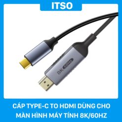 Cáp Type-C To HDMI 8K/60Hz Dùng Cho Màn Hình Máy Tính 1 Cáp Type-C To HDMI 8K/60Hz