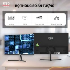 Màn Hình Gaming VSP IP2407S (23.8 inch/FHD/IPS/100Hz/5ms/HDMI + VGA/Phẳng), có loa tích hợp