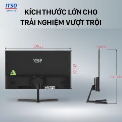 Màn Hình Gaming VSP IP2407S (23.8 inch/FHD/IPS/100Hz/5ms/HDMI + VGA/Phẳng), có loa tích hợp