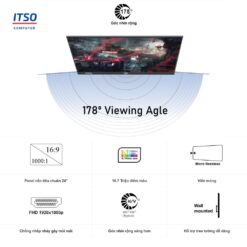 Màn Hình Gaming VSP IP2407S (23.8 inch/FHD/IPS/100Hz/5ms/HDMI + VGA/Phẳng), có loa tích hợp