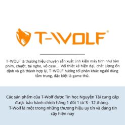 Vỏ thùng máy Case Gaming T-WOLF TW-CG400B ( Black/Tempered Glass/333x212x420mm )