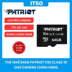 Thẻ nhớ 64GB Patriot V30 Class 10 cho camera chính hãng