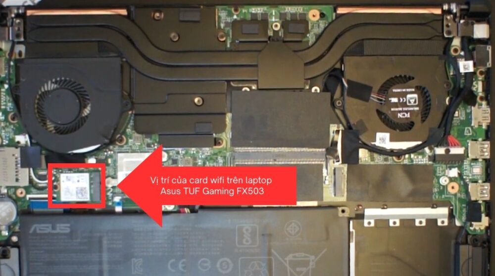 Thay card WIFI cho Laptop Asus TUF Gaming FX503