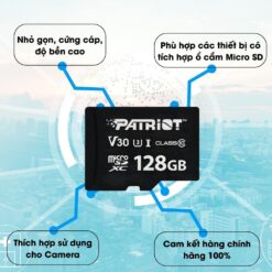 Thẻ nhớ 128GB Patriot V30 Class 10 cho camera chính hãng