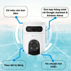 Camera WiFi EZVIZ H9C 10.0MP Dual 3K (5MP + 5MP)