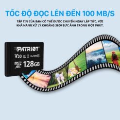 Thẻ nhớ 128GB Patriot V30 Class 10 cho camera chính hãng