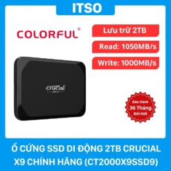 Ổ cứng SSD di động Crucial X9 chính hãng - 2TB