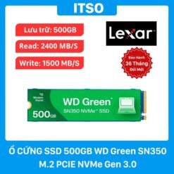 Ổ cứng SSD WD Green 500GB SN350 M.2 PCIE NVMe Gen 3x4 chính hãng