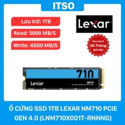 Ổ cứng SSD 1TB Lexar NM710 M.2 PCIe Gen4 x4 NVMe chính hãng (LNM710X001T-RNNNG)