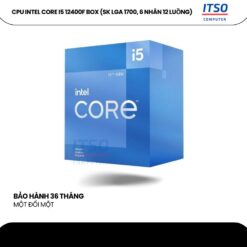 CPU Intel Core I5 12400F Box (Upto 4.4Ghz, 6 nhân 12 luồng, 18MB Cache, 65W) – Socket Intel LGA 1700)