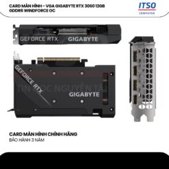 Card màn hình GIGABYTE GeForce RTX 3060 WINDFORCE OC 12GB chính hãng