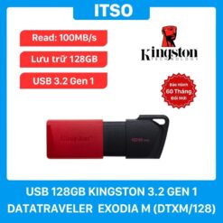 USB 128GB Kingston 3.2 DataTraveler Exodia M (DTXM/128GB) chính hãng