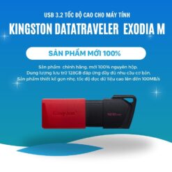 USB 3.2 Kingston 128GB DataTraveler Exodia M (DTXM/128GB) chính hãng