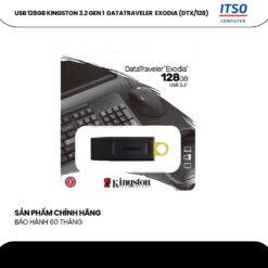 USB 128GB Kingston 3.2 DataTraveler Exodia (DTX/128GB) Chính Hãng