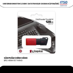 USB 3.2 Kingston 128GB DataTraveler Exodia M (DTXM/128GB) chính hãng