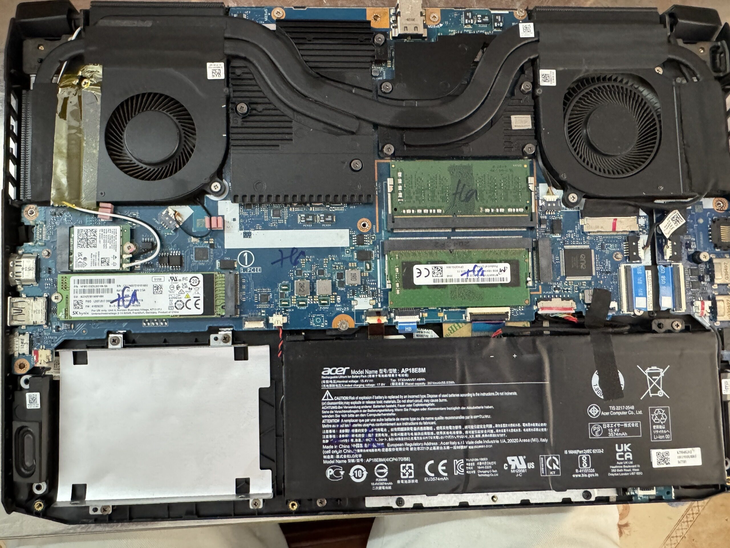 Nâng cấp card WIFI cho Laptop Acer Nitro 5 (AN515-55)