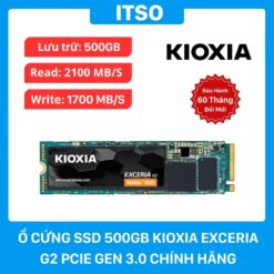 Ổ Cứng SSD 500GB KIOXIA EXCERIA G2 PCIe GEN 3.0 Chính Hãng