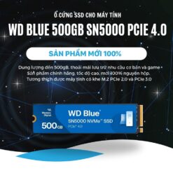 Ổ Cứng SSD 500GB WD BLUE SN5000 PCIE GEN 4.0 (WDS500G4BOE) 1 SSD 500GB WD BLUE