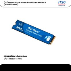 Ổ Cứng SSD 500GB WD BLUE SN5000 PCIE GEN 4.0 (WDS500G4BOE) 4 SSD 500GB WD BLUE