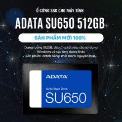 Ổ cứng SSD 512GB ADATA SU650 SATA 3 2.5″ chính hãng 1 Ổ cứng SSD 512GB ADATA SU650