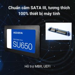 Ổ cứng SSD 512GB ADATA SU650 SATA 3 2.5″ chính hãng 2 Ổ cứng SSD 512GB ADATA SU650