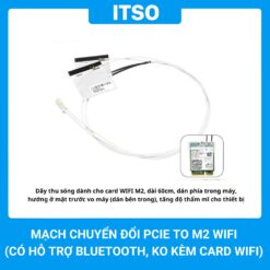 Mạch Chuyển Đổi PCIe Sang M2 WiFi (M2 Key E) - (Có Hỗ Trợ Bluetooth)