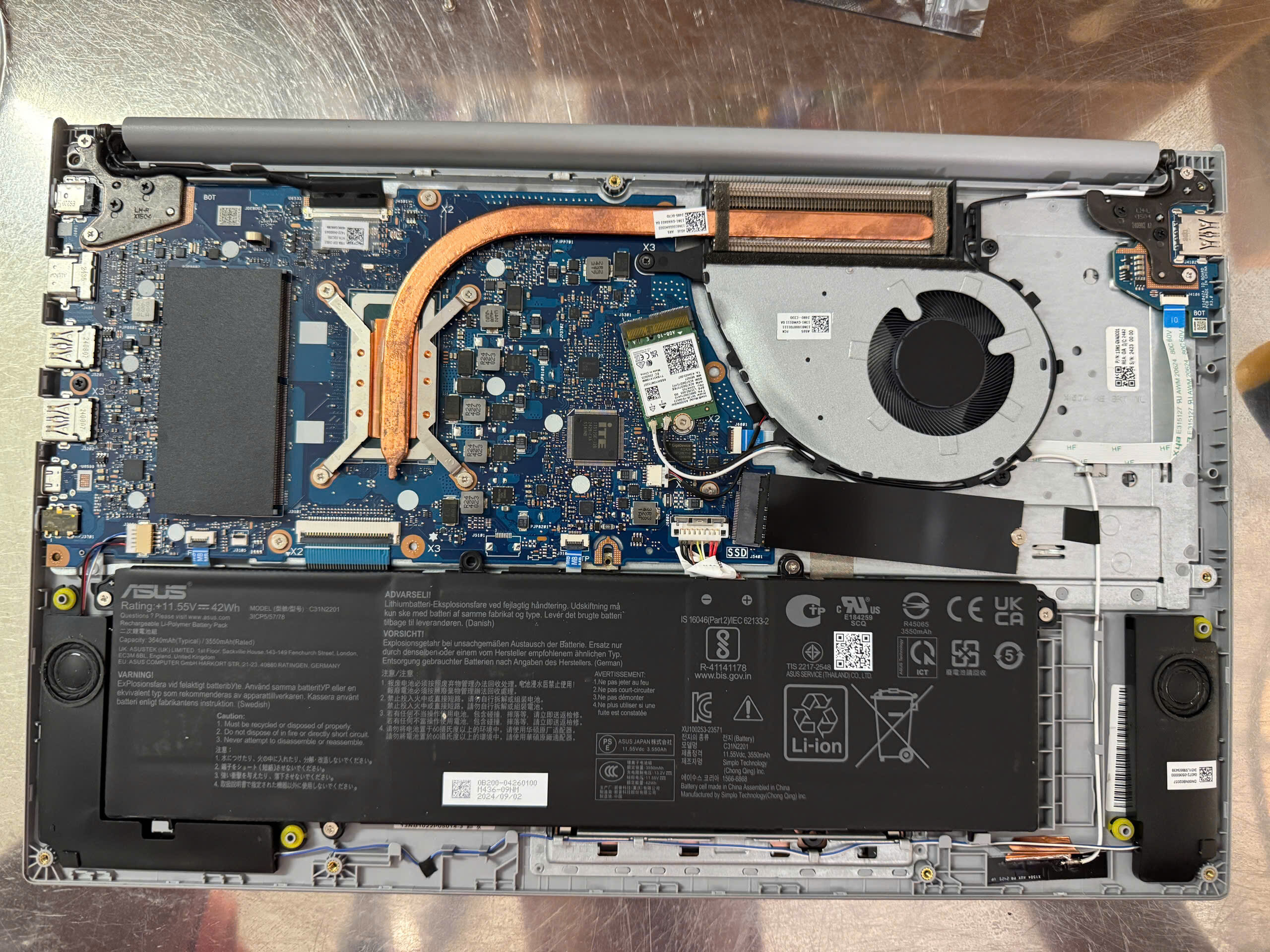 Nâng cấp card WIFI cho Asus Vivobook 14 A1405ZA, ổn định vượt trội, tốc độ cao