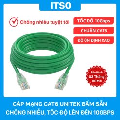 Dây mạng 3m Cat6 Unitek bấm sẵn cao cấp, chống nhiễu, tốc độ lên đến 10Gbps