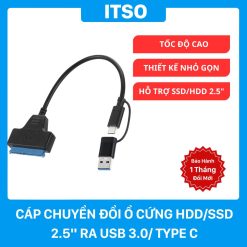 Cáp Chuyển Đổi Ổ Cứng HDD/SSD 2.5″ Ra USB 3.0 và USB Type C