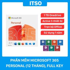 Phần mềm Microsoft Office 365 Personal 12 tháng, Full Box + Key
