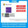 Bản quyền phần mềm Windows 10 Pro (Bản Sticker), full VAT