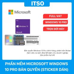 Bản quyền phần mềm Windows 10 Pro (Bản Sticker), full VAT