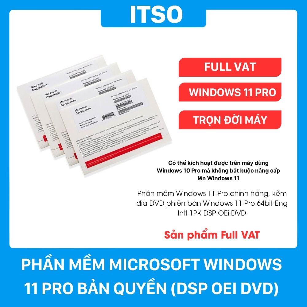 Phần mềm Windows 10 Pro (Bản DSP OEI DVD), full VAT Phần mềm Windows 10 Pro (Bản DSP OEI DVD), full VAT